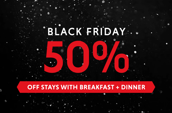 50% off stays with breakfast plus dinner